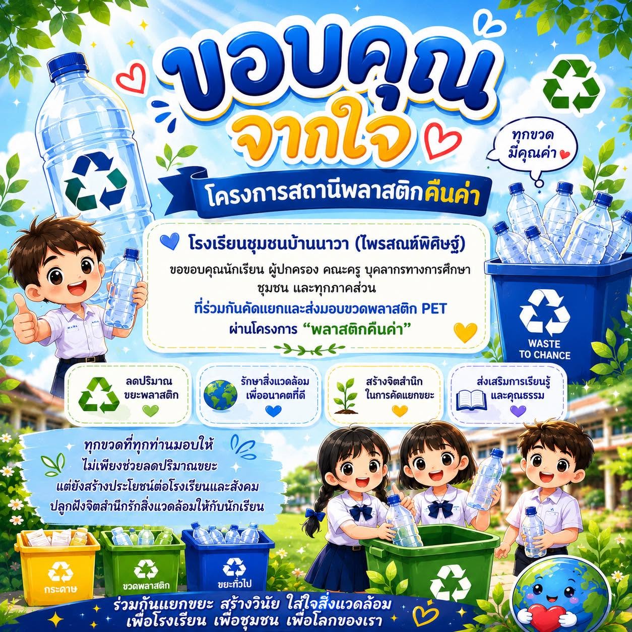 โครงการ “สถานีพลาสติกคืนค่า”